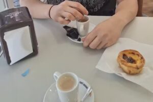 Pastelaria doce pão